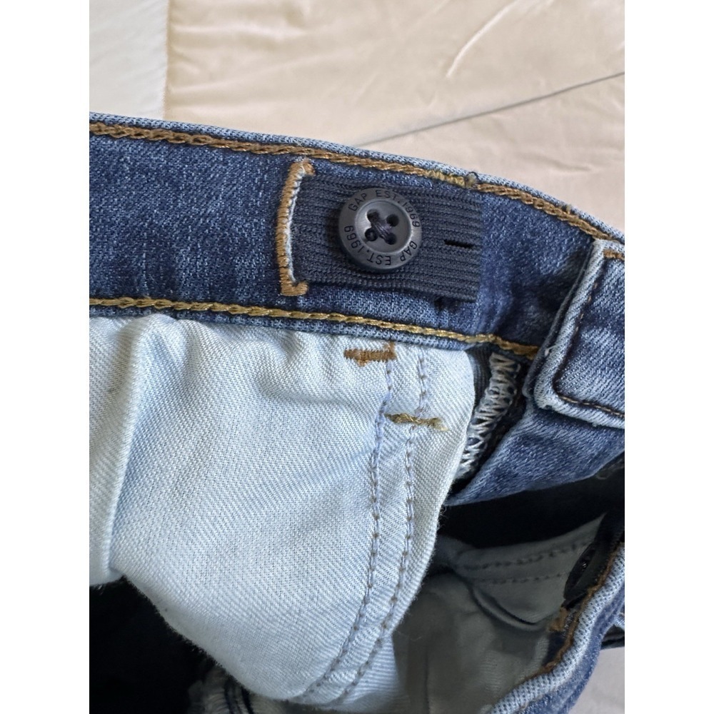 GAP Kids Boys Original Jeans Size 14 Regular Stretch Straight Denim Blue EUC - Picture 8 of 10